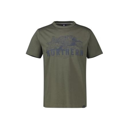 Lerros LERROS Shirt blauw / olijfgroen