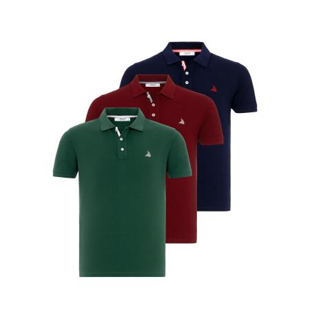 By Diess Collection By Diess Collection Shirt navy / groen / bourgogne / wit