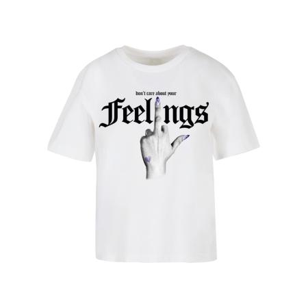 Miss Tee Shirt Dont Care grijs / zwart / wit