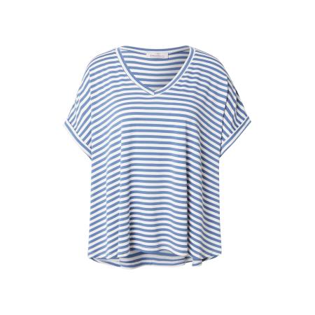 zwillingsherz Zwillingsherz Oversized shirt blauw / wit