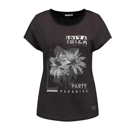 Key Largo Key Largo Shirt Ibiza lichtgrijs / zwart / wit