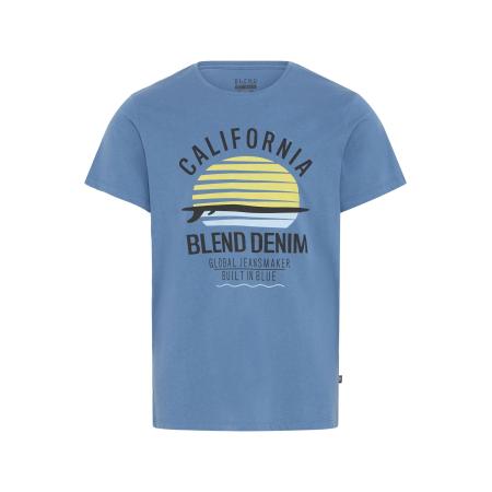 Blend BLEND Shirt Califo blauw / geel / zwart