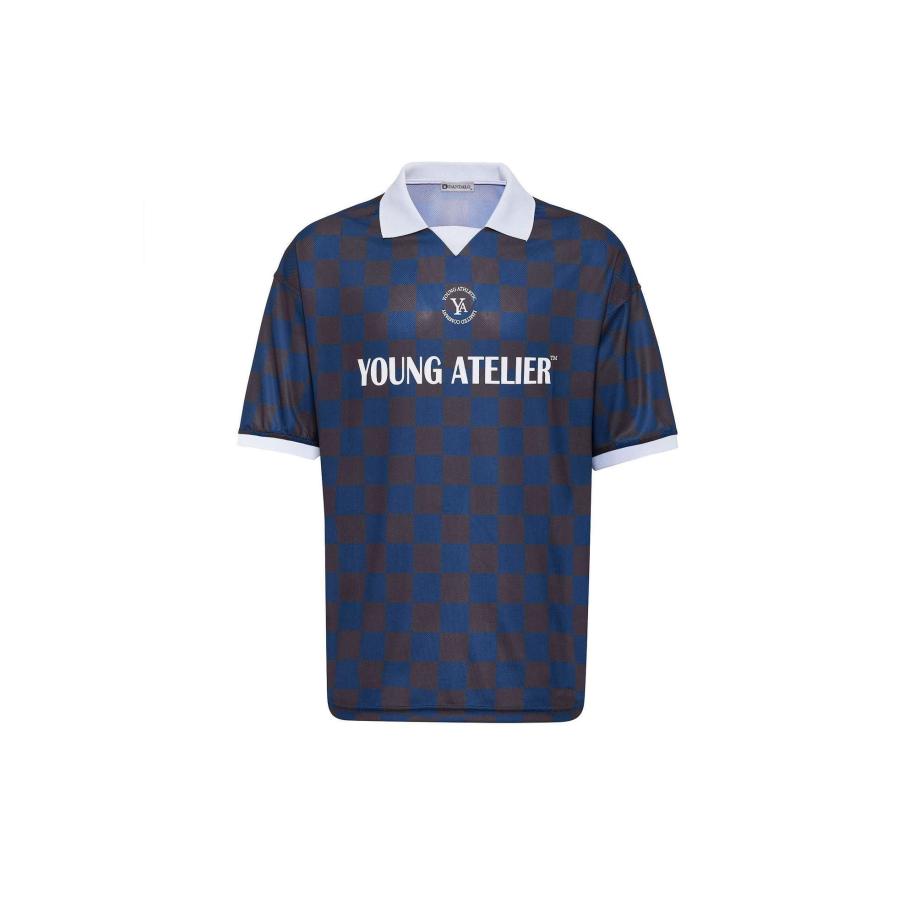 Dandalo Dandalo Shirt donkerblauw / bruin / wit -