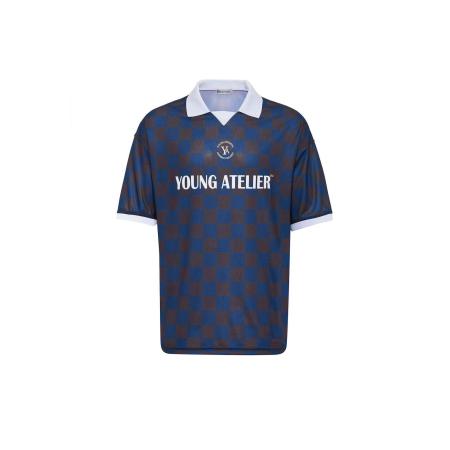 Dandalo Dandalo Shirt donkerblauw / bruin / wit