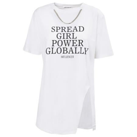 Influencer Influencer Shirt zwart / wit