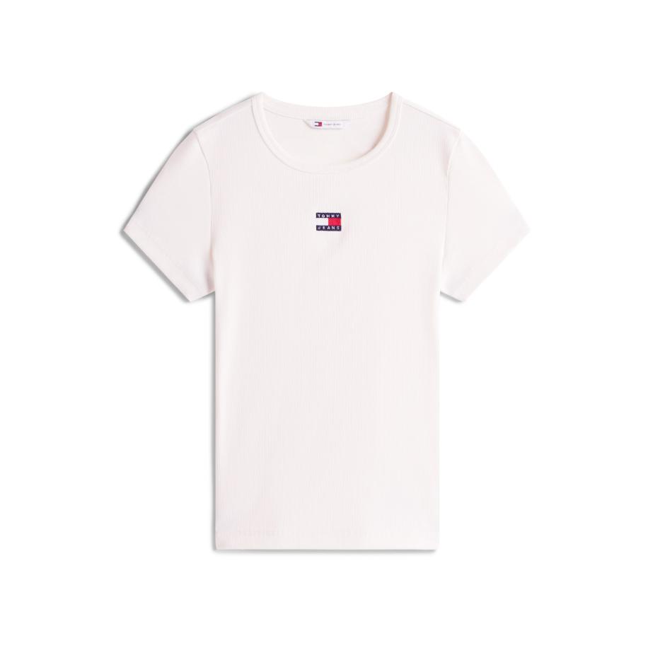 Tommy Jeans Shirt beige / navy / rood / wit Bruin