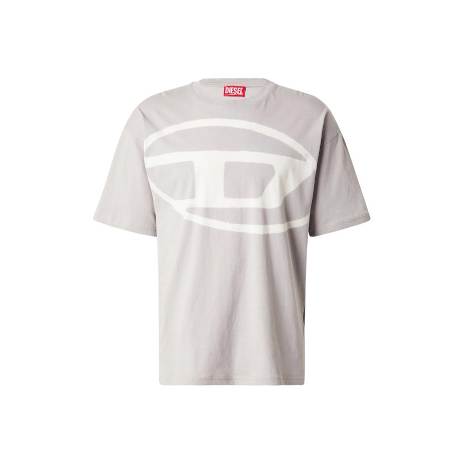 Diesel DIESEL Shirt lichtgrijs / wit -