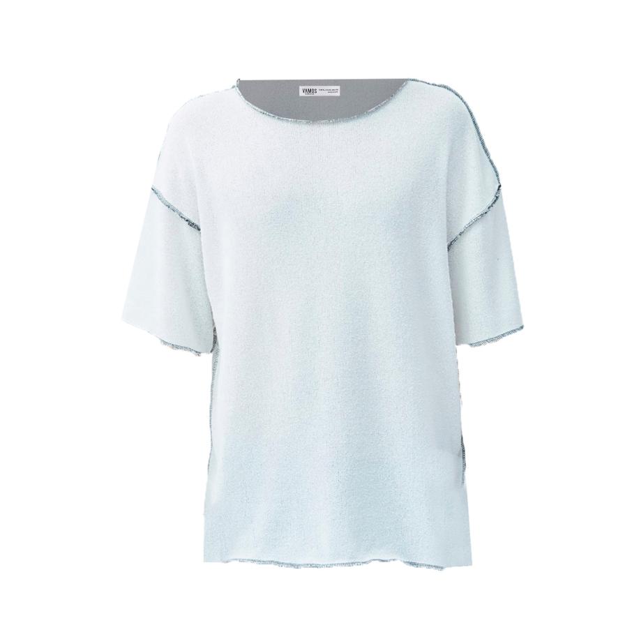 VAMOS CLO Shirt offwhite Wit