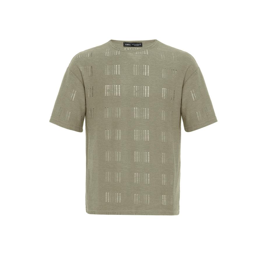 VAMOS CLO Shirt kaki Groen