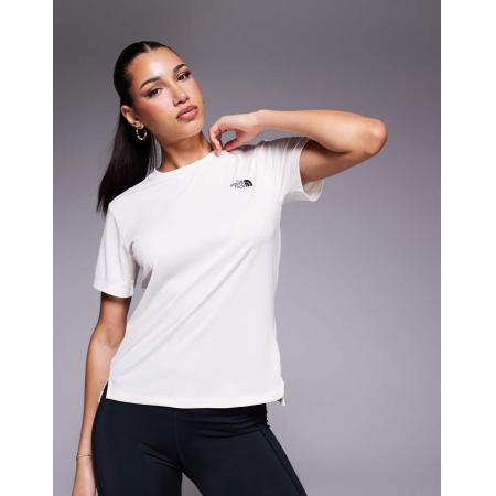 The North Face Training Flex T-shirt met logo in gebroken wit