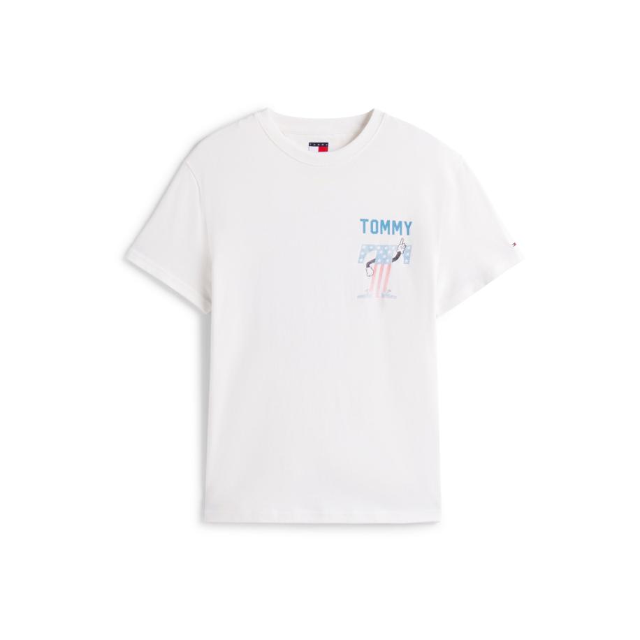 Tommy Jeans Tommy Jeans Shirt USA blauw / oranje / wit -