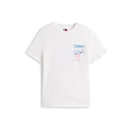 Tommy Jeans Tommy Jeans Shirt USA blauw / oranje / wit