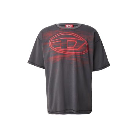 Diesel DIESEL Shirt T-BOXT-T5 grijs / oranjerood