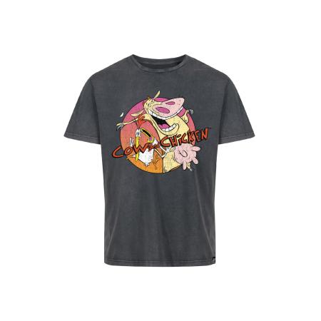 Recovered Recovered Shirt Cow & Chicken zwart