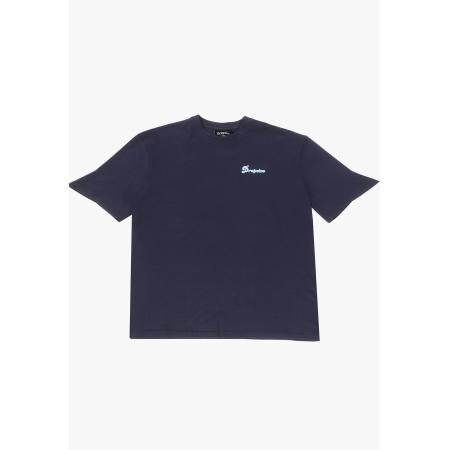 Dropsize Dropsize Shirt Hustle Hard navy / lichtblauw