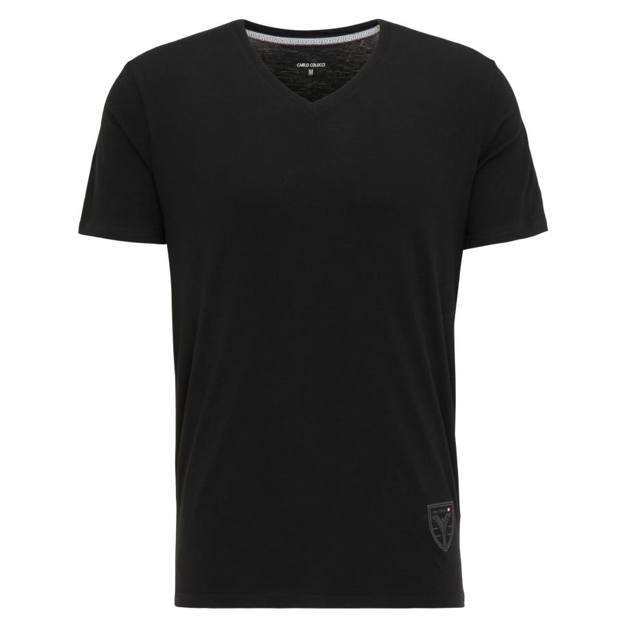 carlo colucci Carlo Colucci Shirt Cavallari zwart -