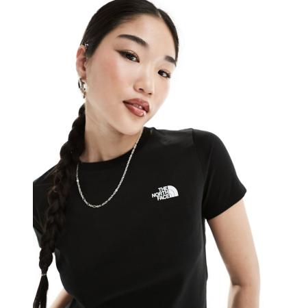 The North Face Simple Dome T-shirt met logo in zwart