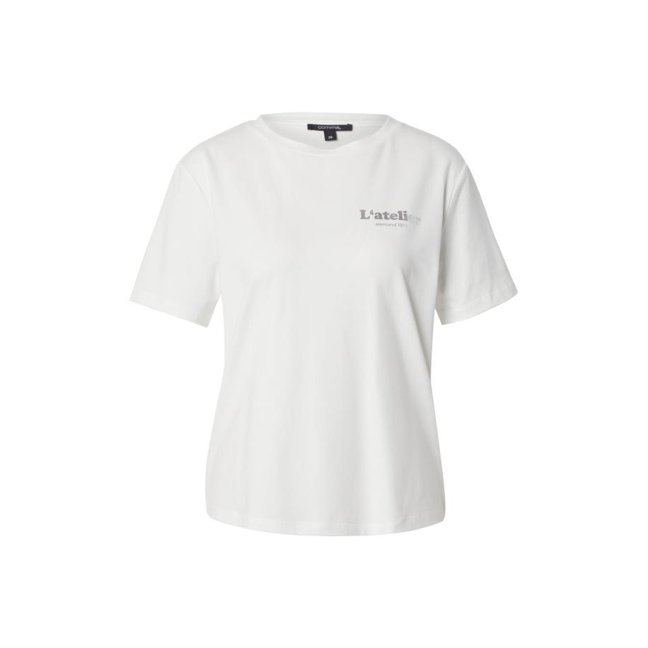 Comma COMMA Shirt grijs / wit -