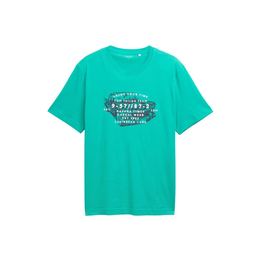 Tom Tailor TOM TAILOR Shirt donkerblauw / bruin / groen / wit -