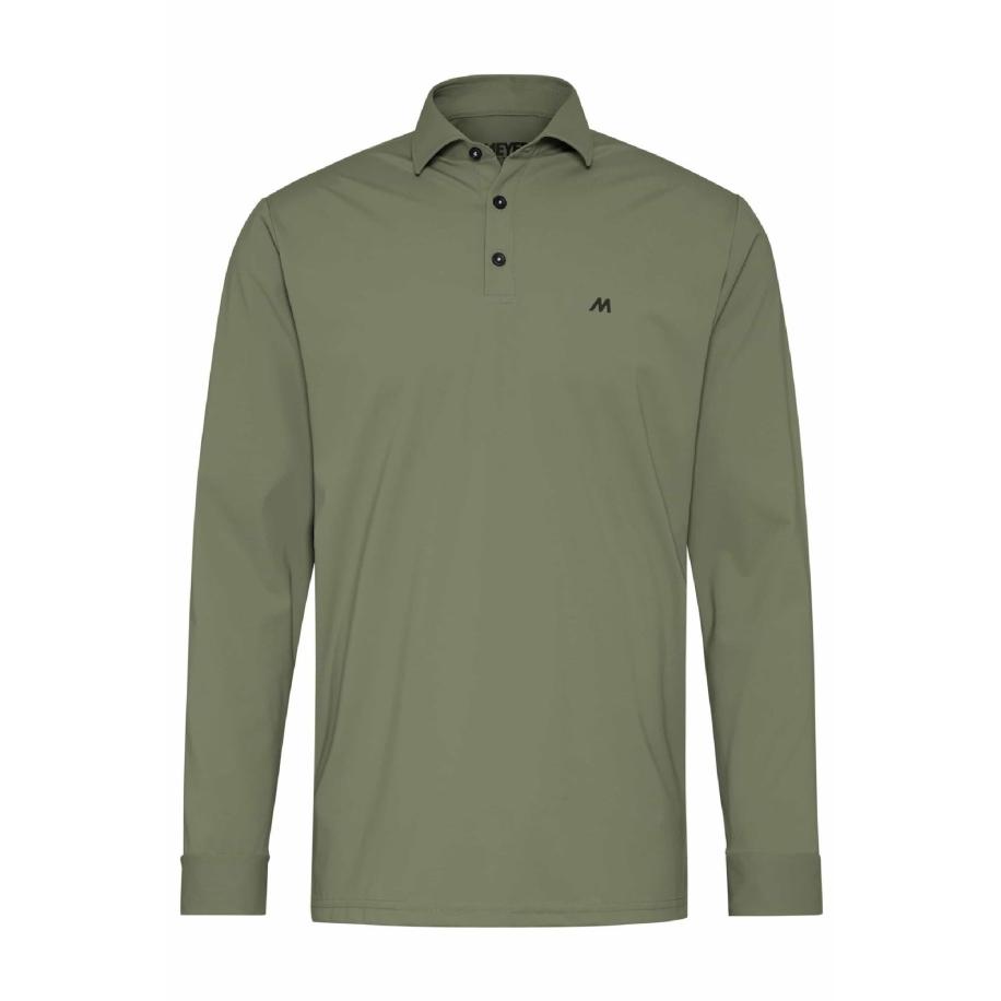 Meyer MEYER Shirt Bryson grijs / olijfgroen -