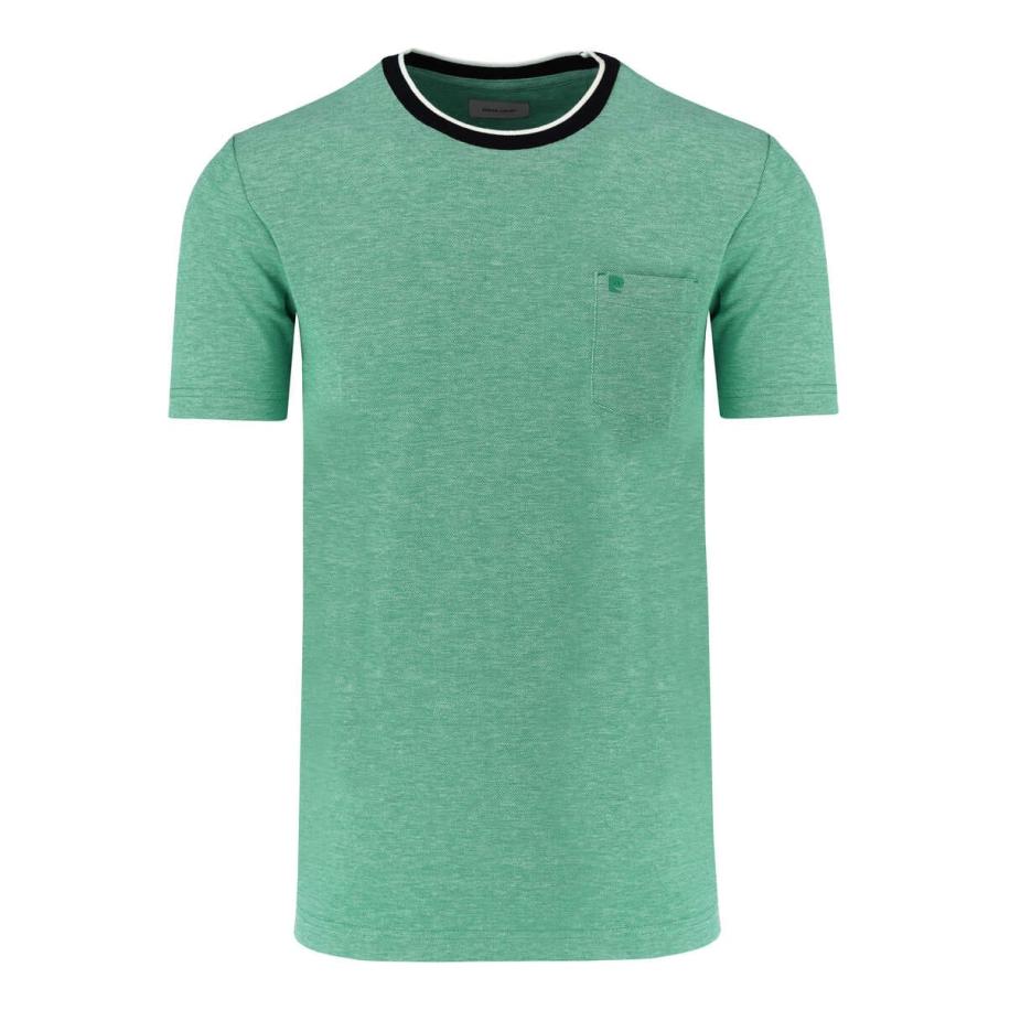 Pierre Cardin T-Shirt ronde hals groen, Effen Groen