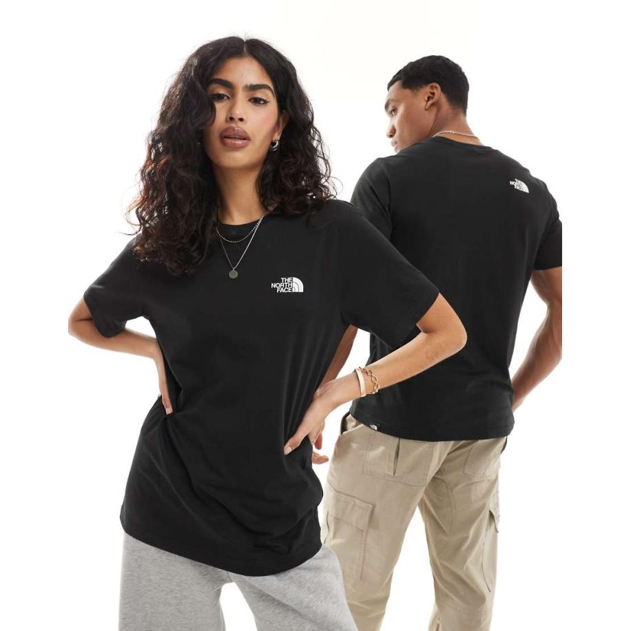 The North Face Simple Dome T-shirt met logo in zwart Zwart