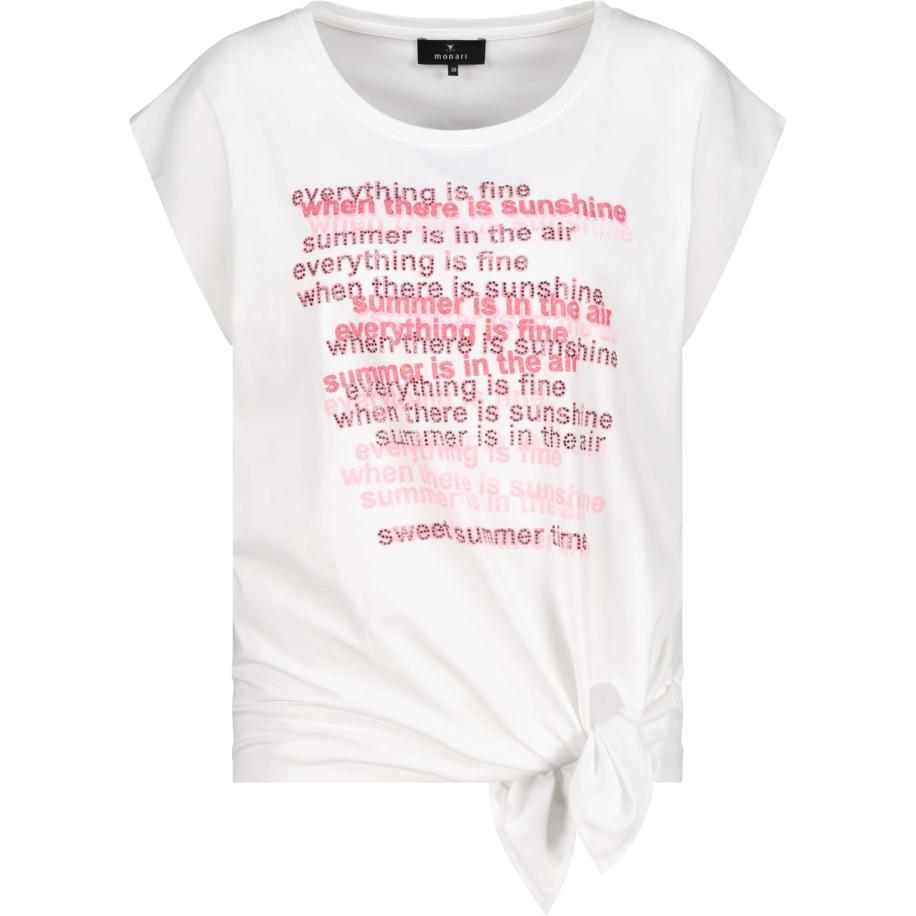 Monari monari Shirt pink / wit -