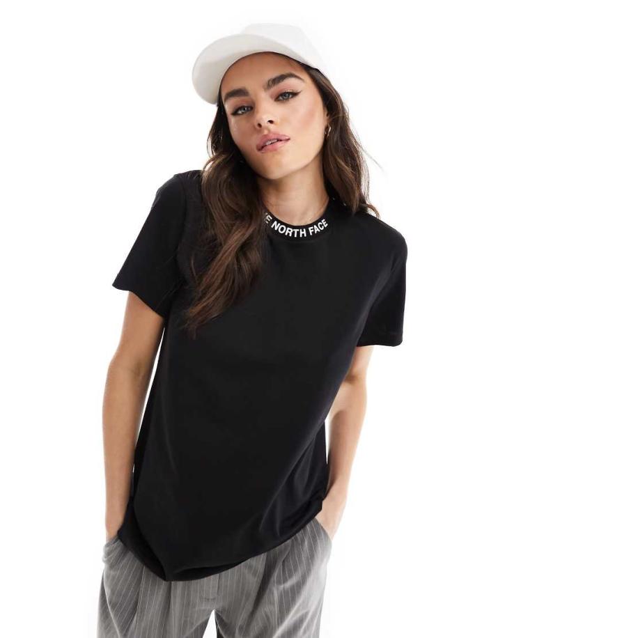 The North Face Zumu T-shirt met logo in gebroken zwart Zwart