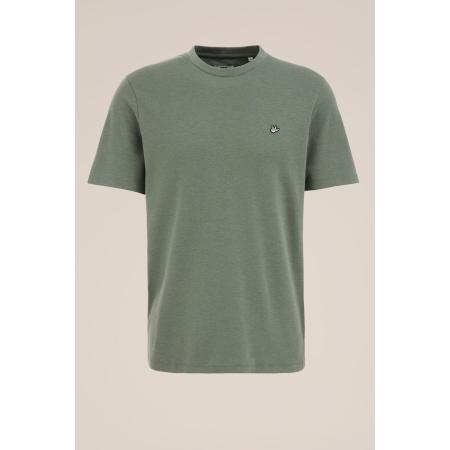 Fundamentals heren T-shirt - Slim Fit - Legergroen - Katoen - Maat: XXXL