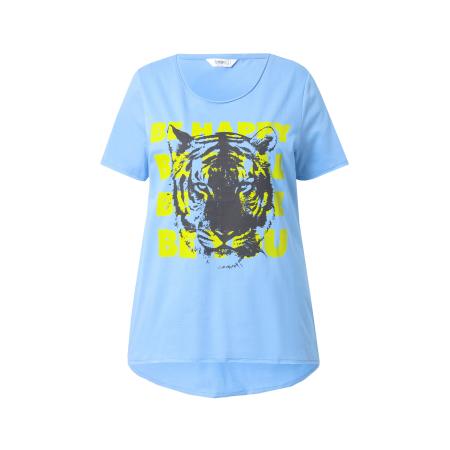 Angel of Style Shirt lichtblauw / geel / zwart