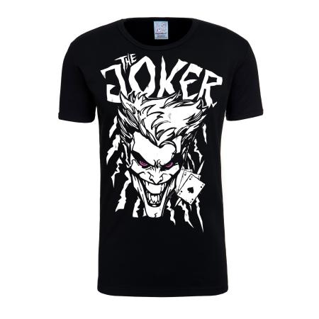 LOGOSHIRT Shirt The Joker zwart / wit