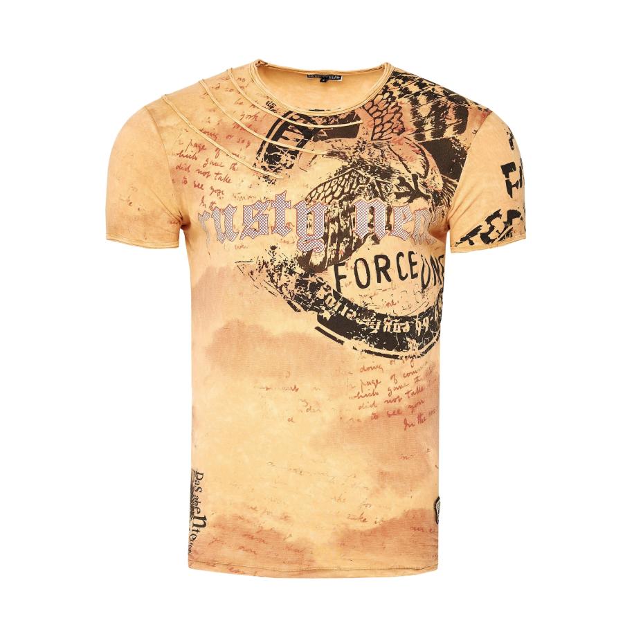 Rusty Neal Rusty Neal Shirt oranje / zwart -