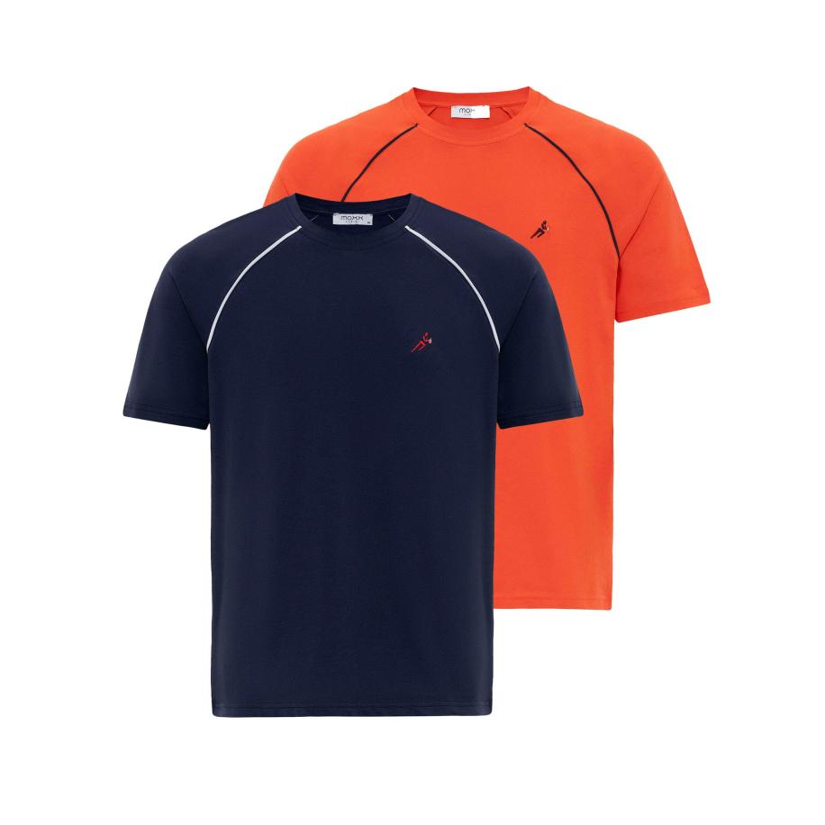 Moxx Paris Moxx Paris Shirt blauw / navy / oranje / rood -