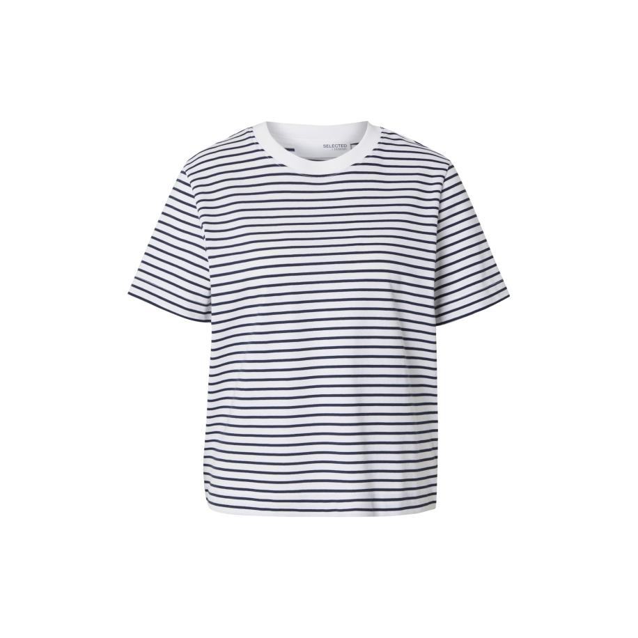 Selected SELECTED Shirt SLFEssential marine / wit -