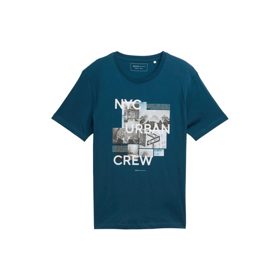 Tom Tailor TOM TAILOR DENIM Shirt grijs / donkergrijs / petrol / wit -