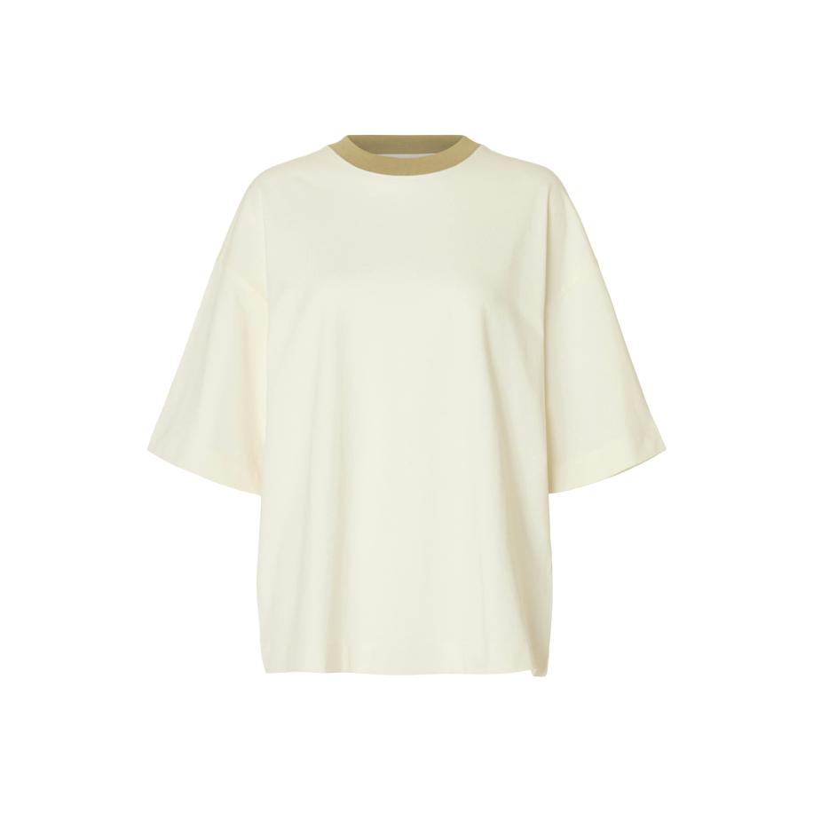 Selected SELECTED Shirt crème / olijfgroen -
