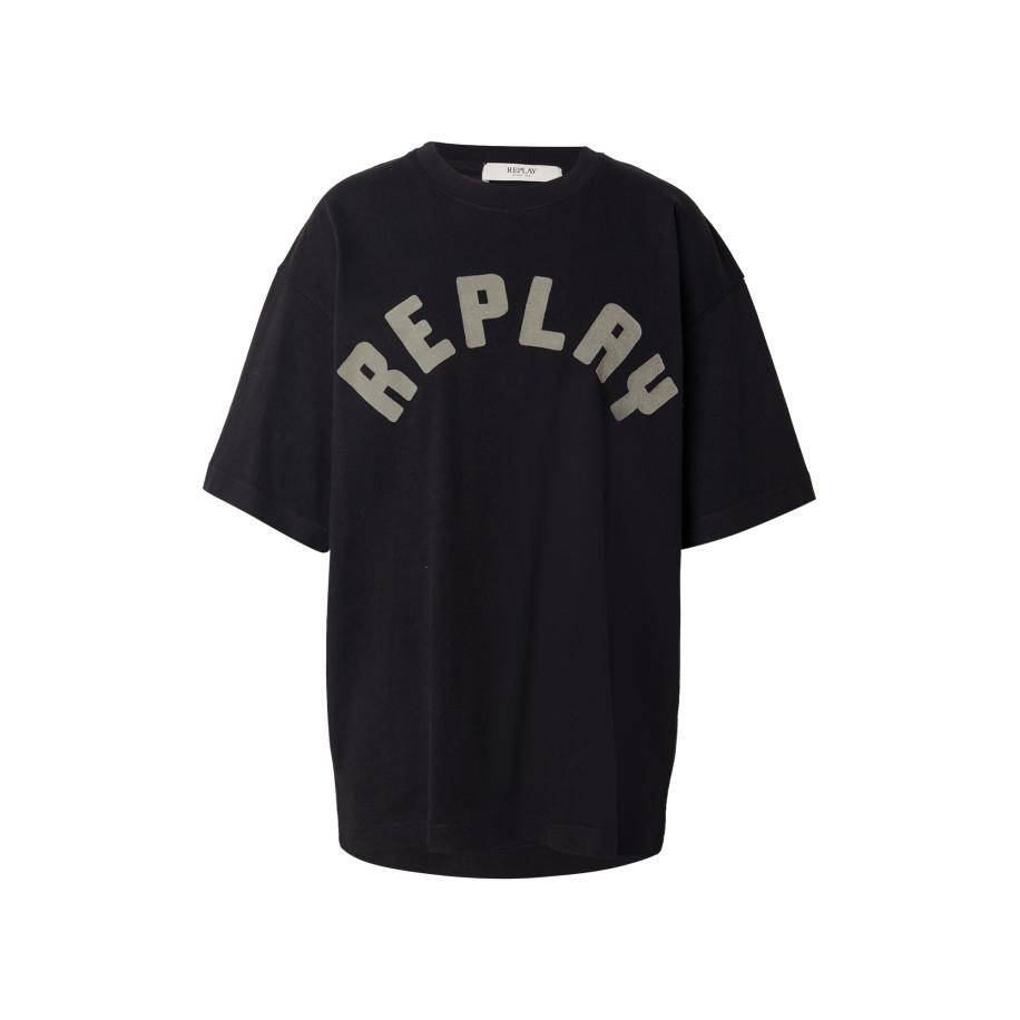 Replay REPLAY Shirt mosterd / zwart -