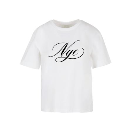 Miss Tee Shirt NYC Calligraphy Letters zwart / wit