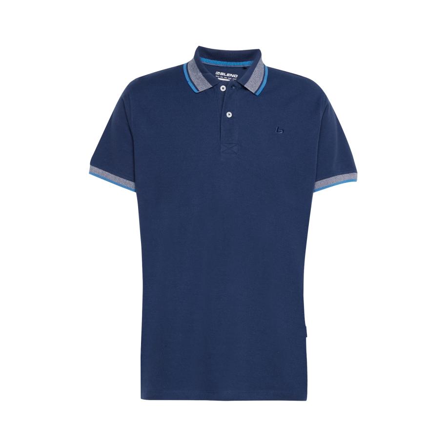 Blend BLEND Shirt navy / lichtblauw / wit -