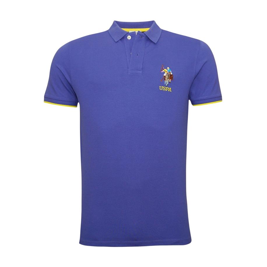 U.S. Polo Assn. U.S. POLO ASSN. Shirt donkerblauw / grijs / donkerlila -