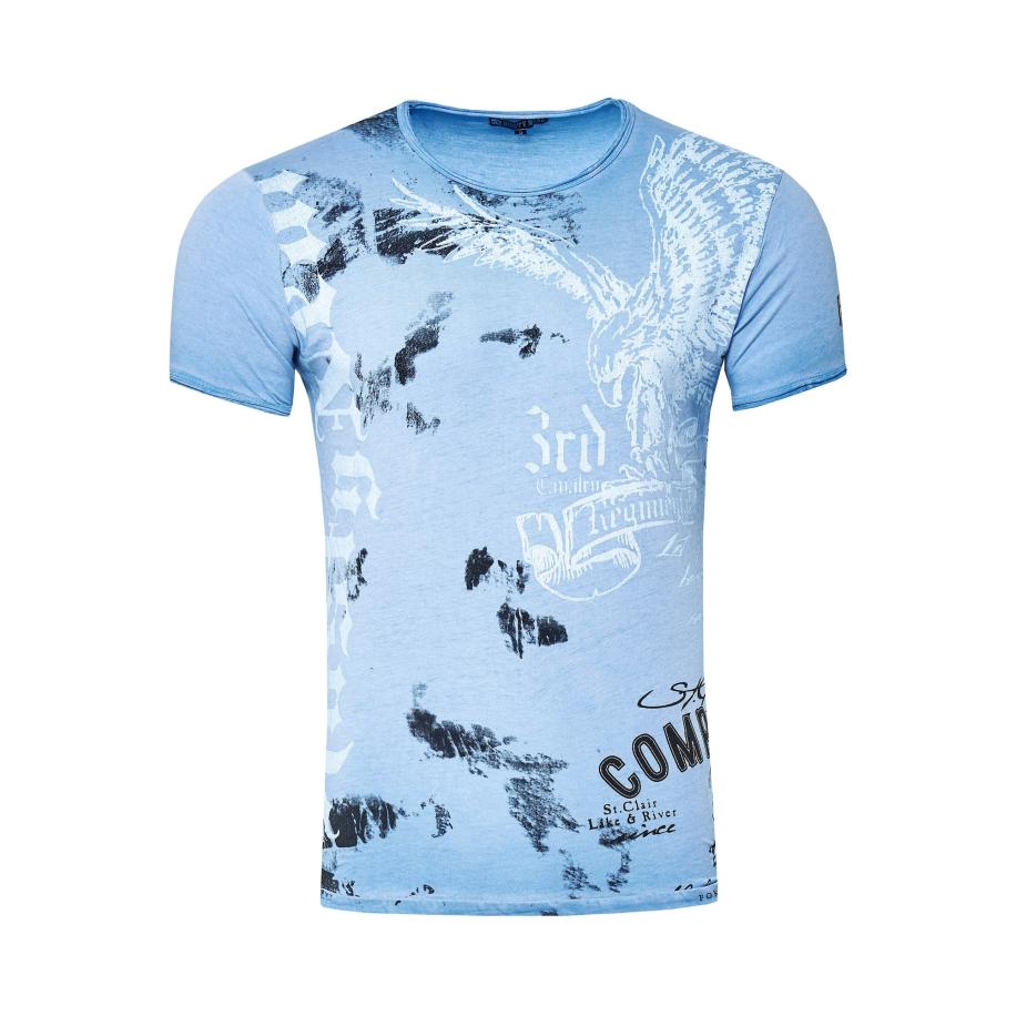 Rusty Neal Rusty Neal Shirt American Eagle blauw -