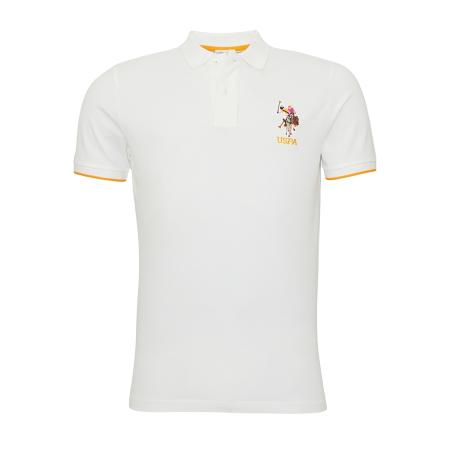 U.S. Polo Assn. U.S. POLO ASSN. Shirt donkerbruin / lichtoranje / wit