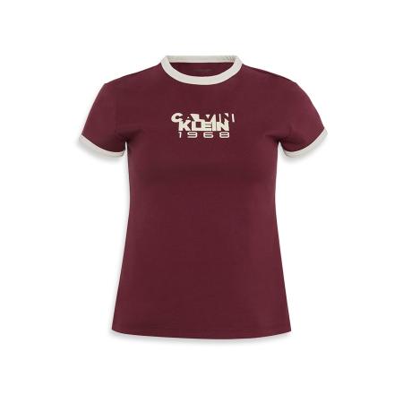 Calvin Klein Calvin Klein Jeans Shirt 1968 bordeaux / wit