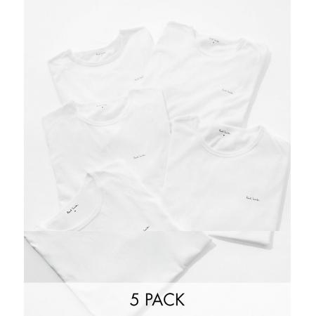 Paul Smith - Set van 5 T-shirts in wit