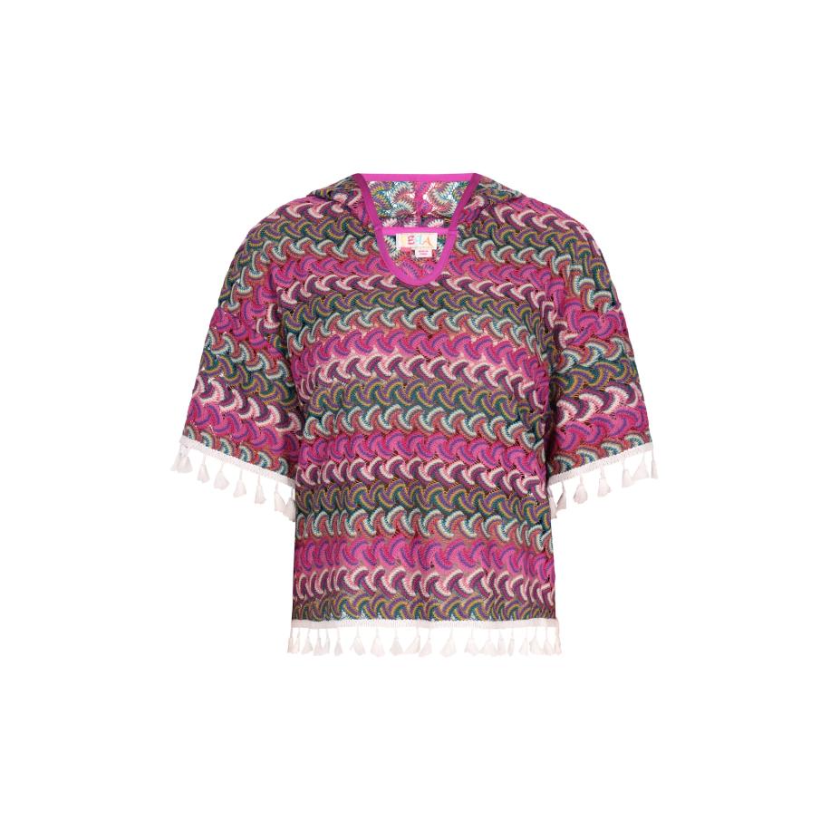 IZIA IZIA Shirt groen / pink / wit -