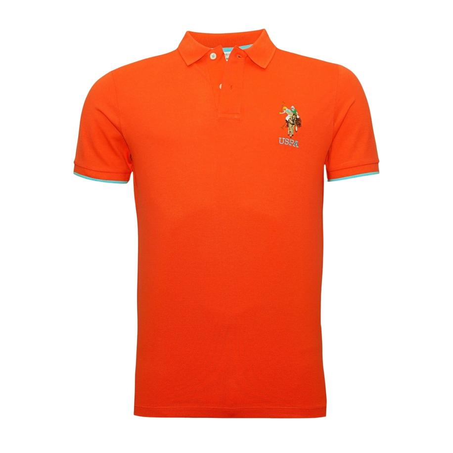 U.S. Polo Assn. U.S. POLO ASSN. Shirt beige / bruin / oranje -