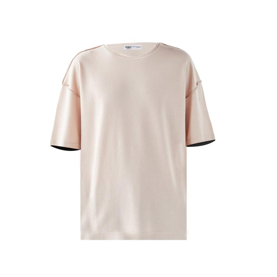 VAMOS CLO Shirt beige / wit Bruin