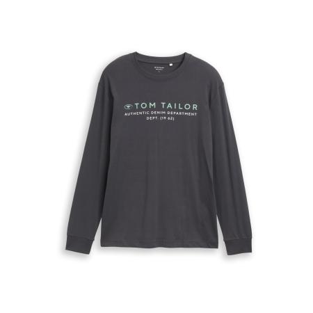 Tom Tailor TOM TAILOR Shirt grijs / mintgroen / wit