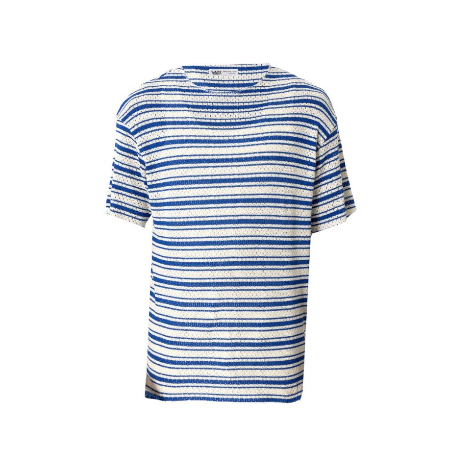 VAMOS CLO Shirt blauw / wit Blauw