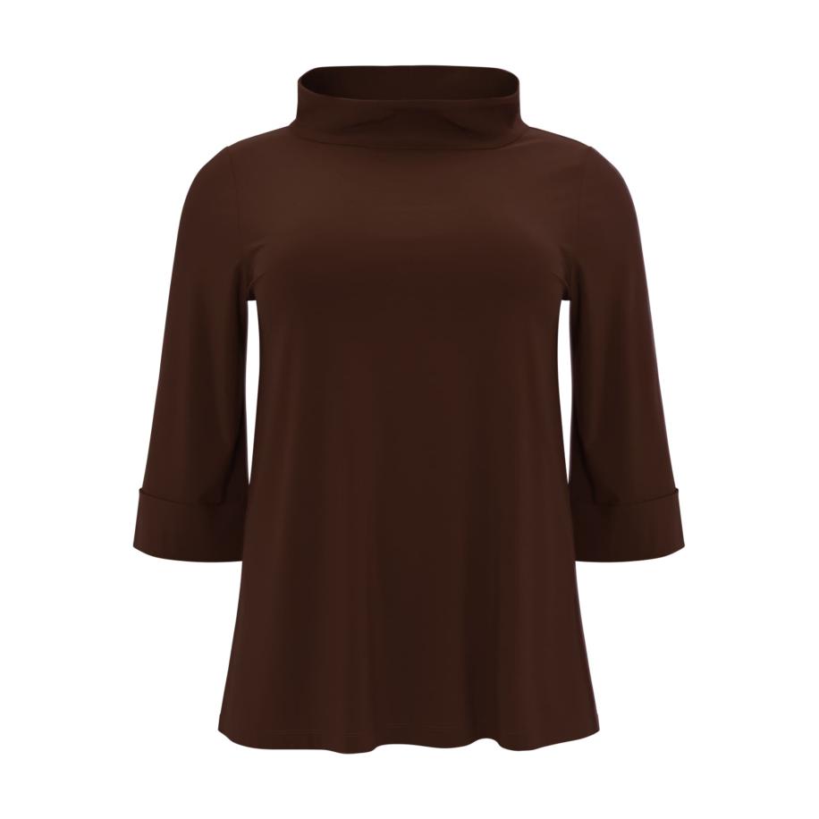 Yoek YOEK Shirt Dolce bruin -